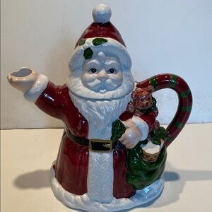 Vintage Santa Claus Ceramic Teapot